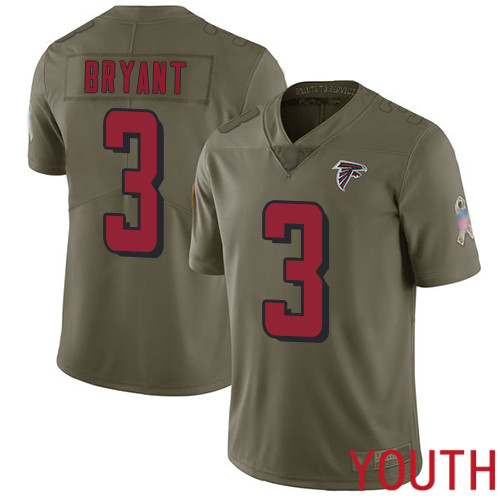 Atlanta Falcons nike_falcons_2120Limited Olive Youth Matt Bryant Jersey NFL Football #3 2017 Salute to Service->nfl t-shirts->Sports Accessory